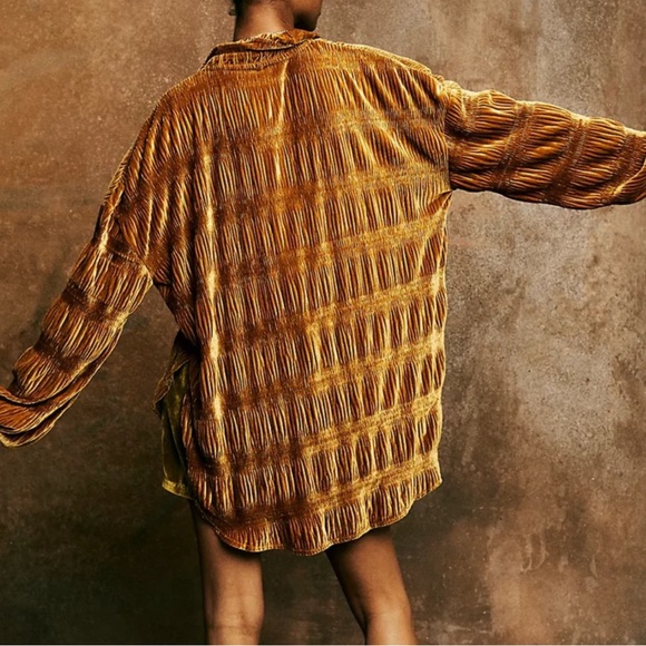 Free People “M” My Best Velvet Blouse NWT - Picture 4 of 12